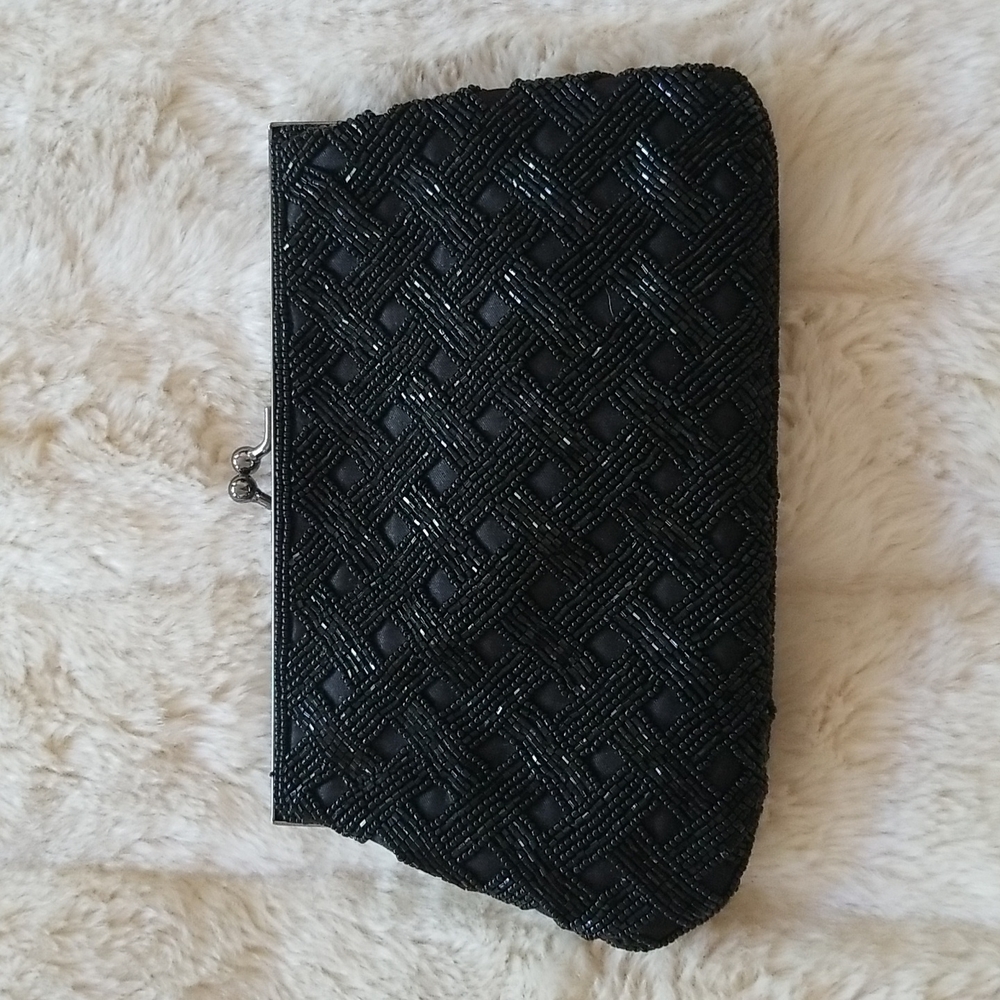 Black Beaded Bag